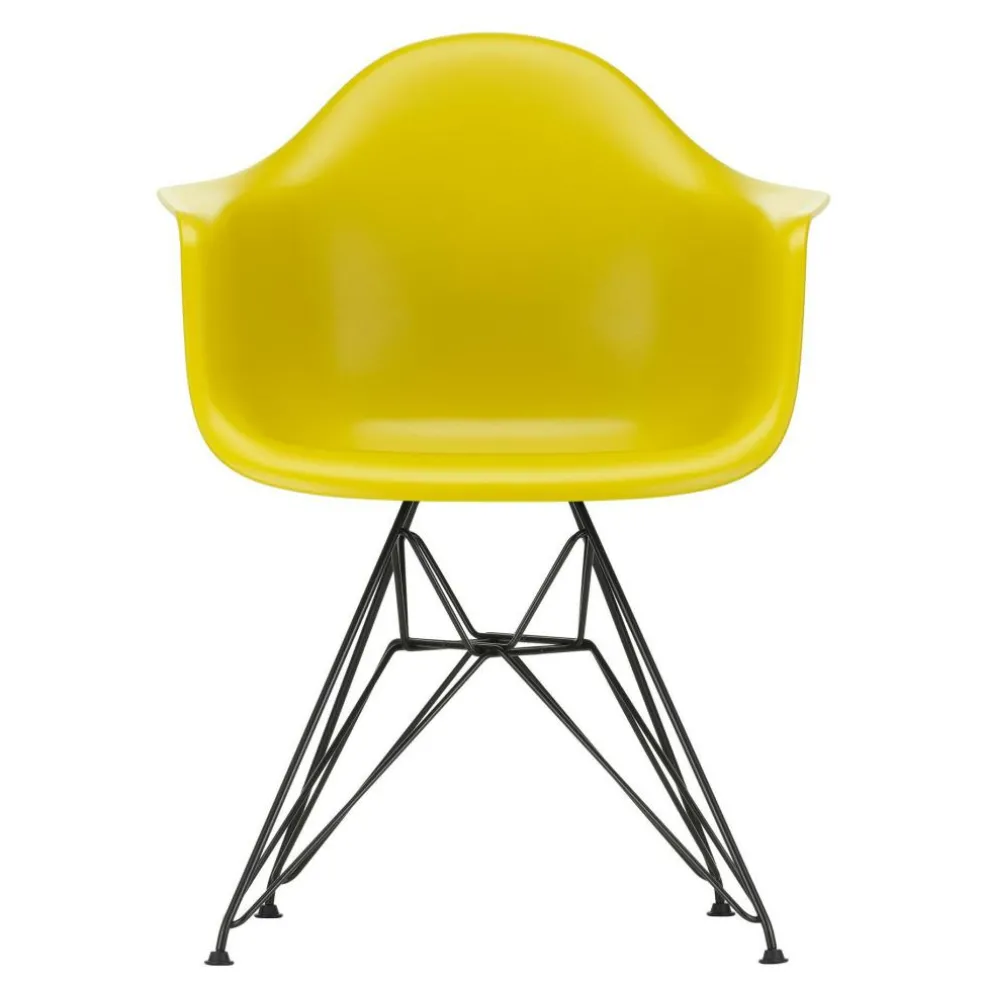 Eames Plastic Armchair DAR RE Gestell schwarz