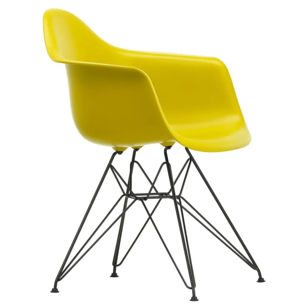 Eames Plastic Armchair DAR RE Gestell schwarz