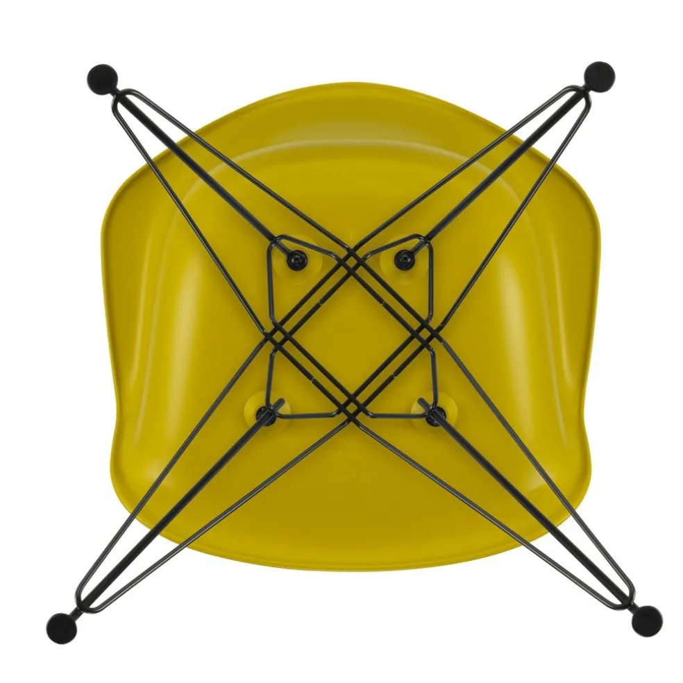 Eames Plastic Armchair DAR RE Gestell schwarz
