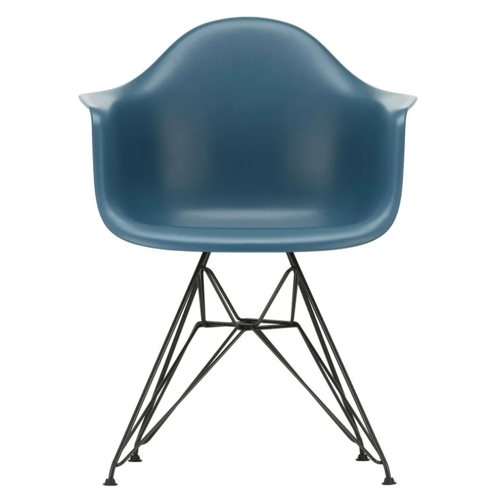 Eames Plastic Armchair DAR RE Gestell schwarz