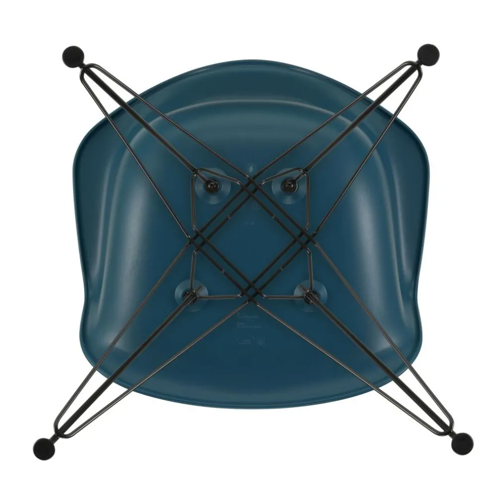 Eames Plastic Armchair DAR RE Gestell schwarz