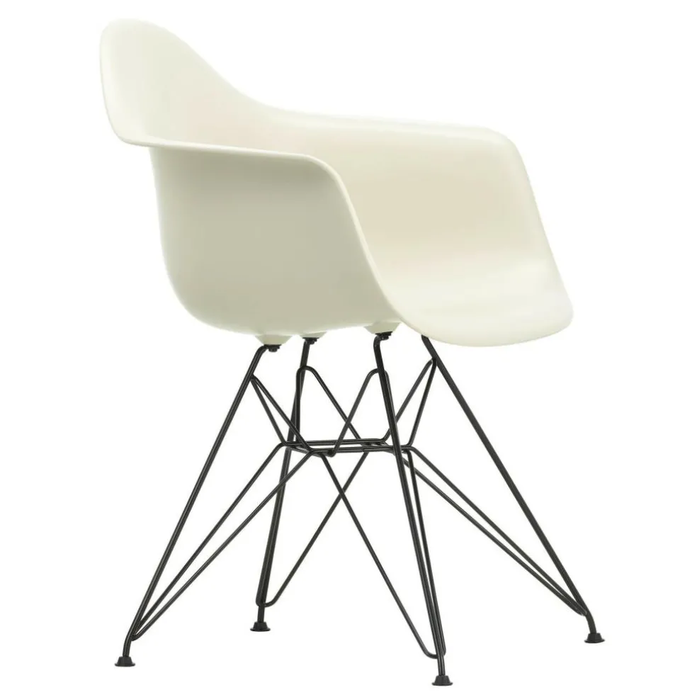 Eames Plastic Armchair DAR RE Gestell schwarz