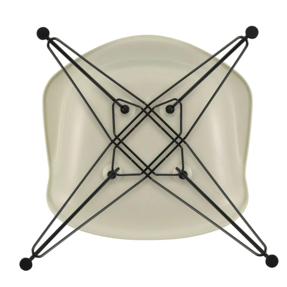 Eames Plastic Armchair DAR RE Gestell schwarz