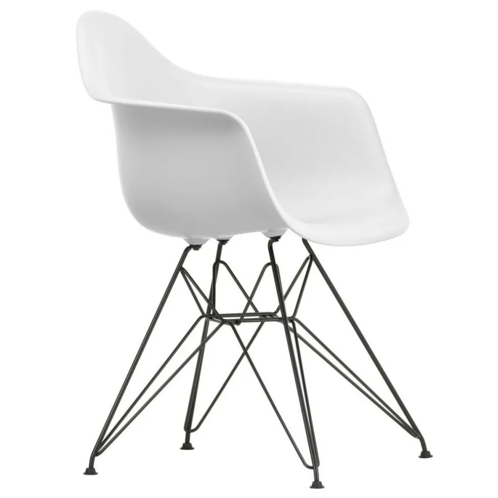 Eames Plastic Armchair DAR RE Gestell schwarz