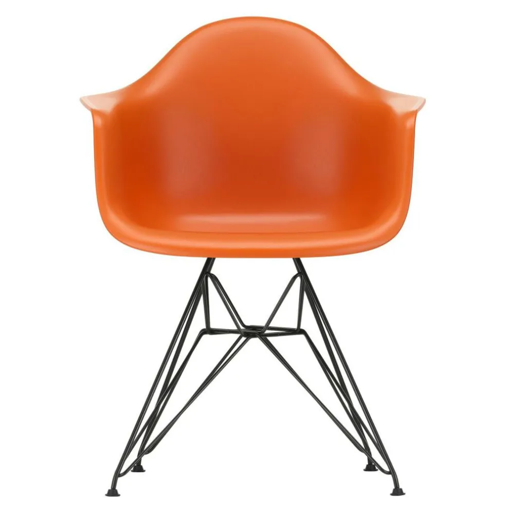 Eames Plastic Armchair DAR RE Gestell schwarz