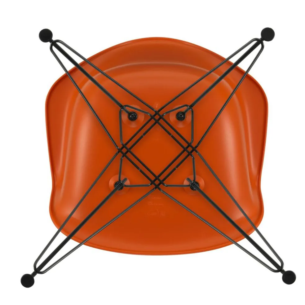 Eames Plastic Armchair DAR RE Gestell schwarz