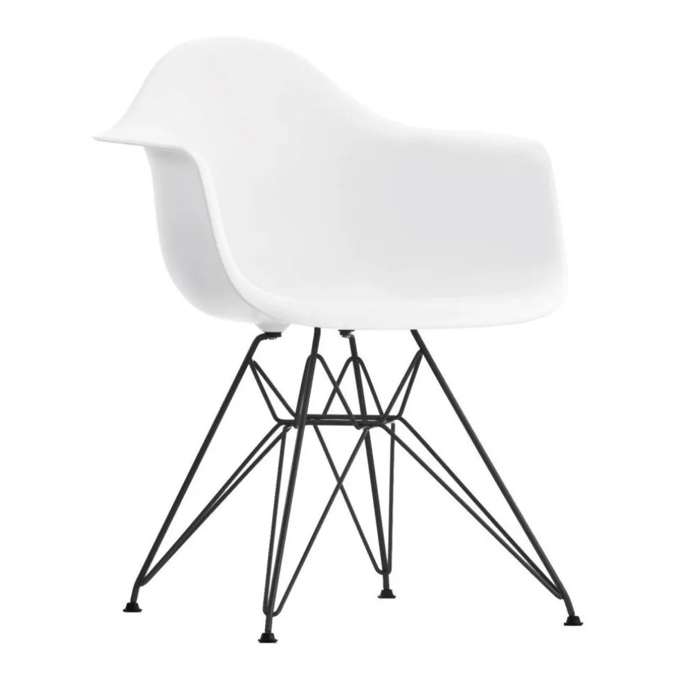 Eames Plastic Armchair DAR RE Gestell schwarz