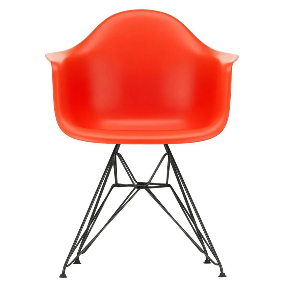 Eames Plastic Armchair DAR RE Gestell schwarz
