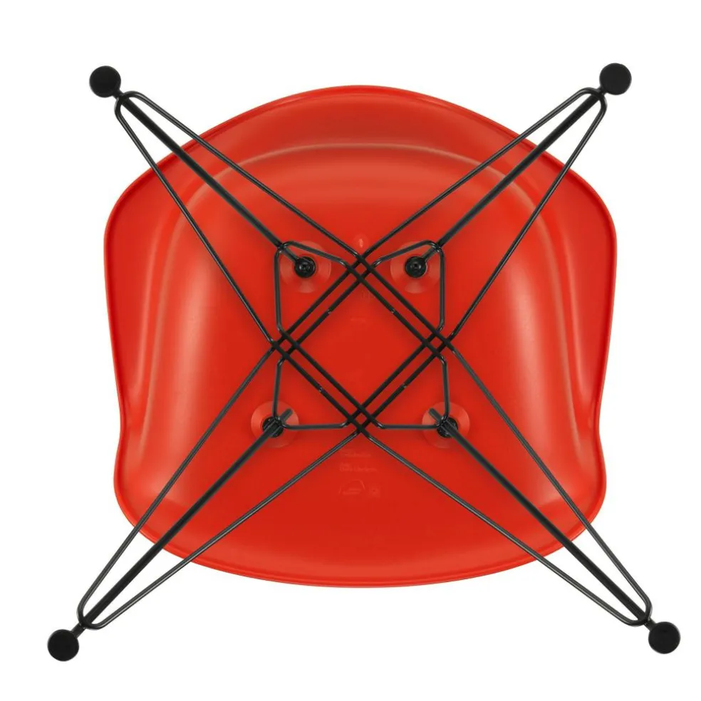 Eames Plastic Armchair DAR RE Gestell schwarz