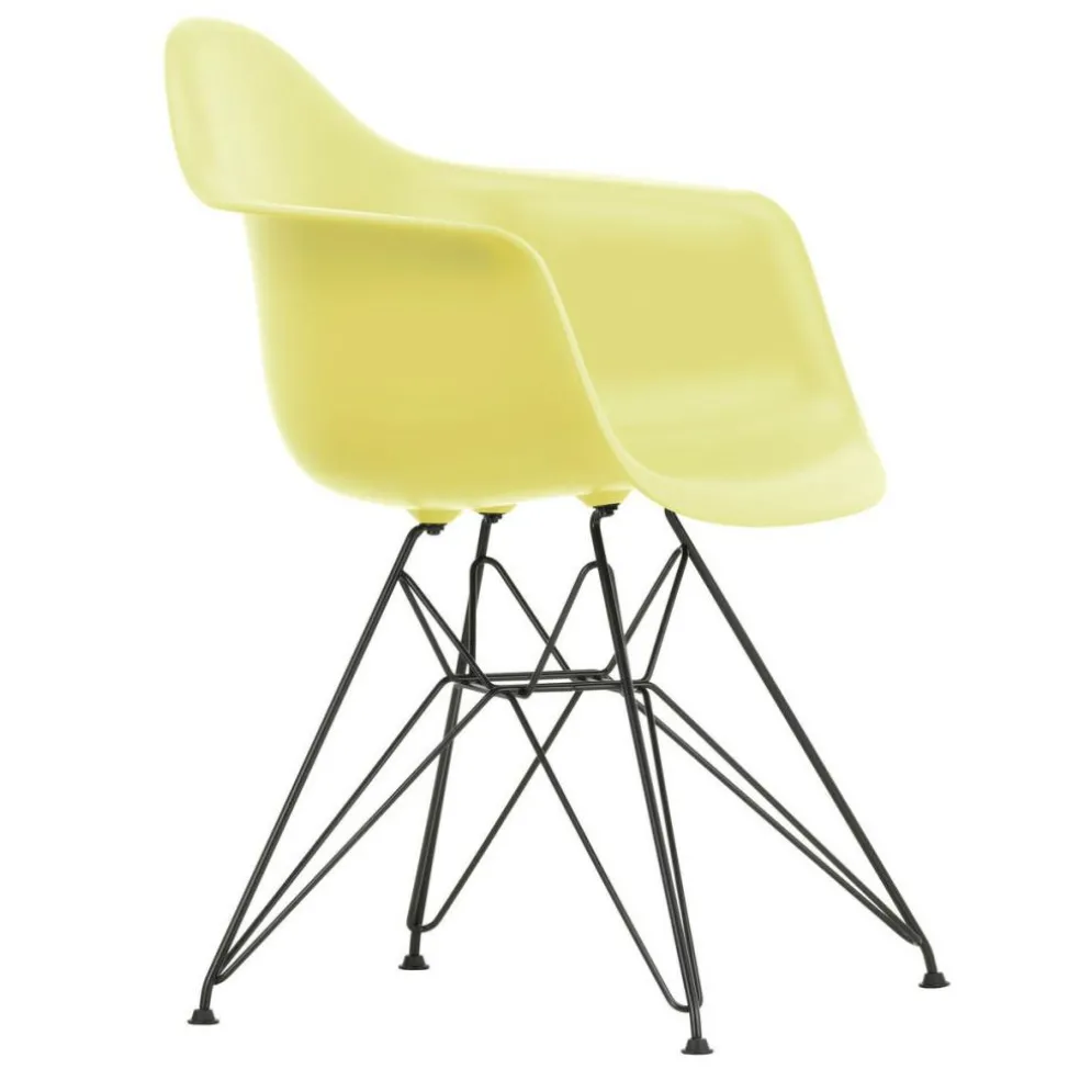 Eames Plastic Armchair DAR RE Gestell schwarz