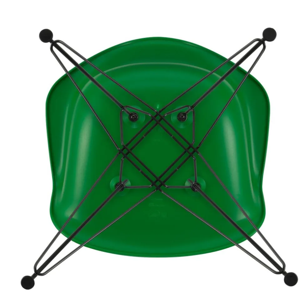 Eames Plastic Armchair DAR RE Gestell schwarz