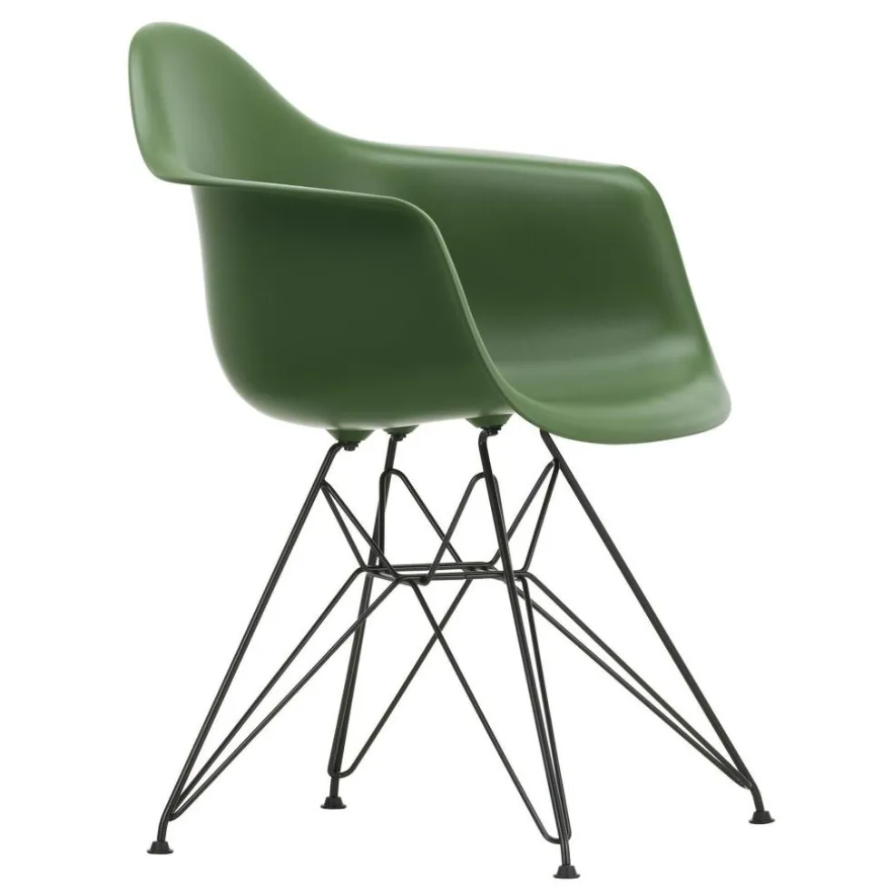 Eames Plastic Armchair DAR RE Gestell schwarz
