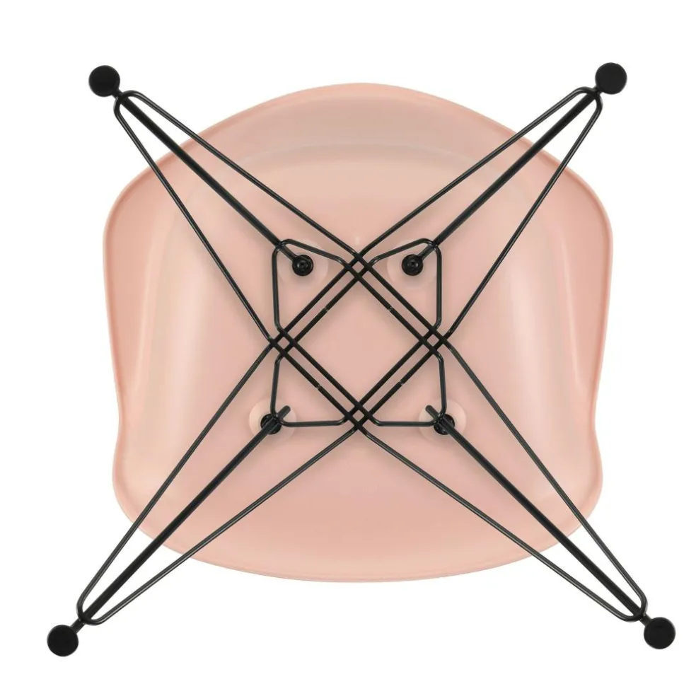 Eames Plastic Armchair DAR RE Gestell schwarz