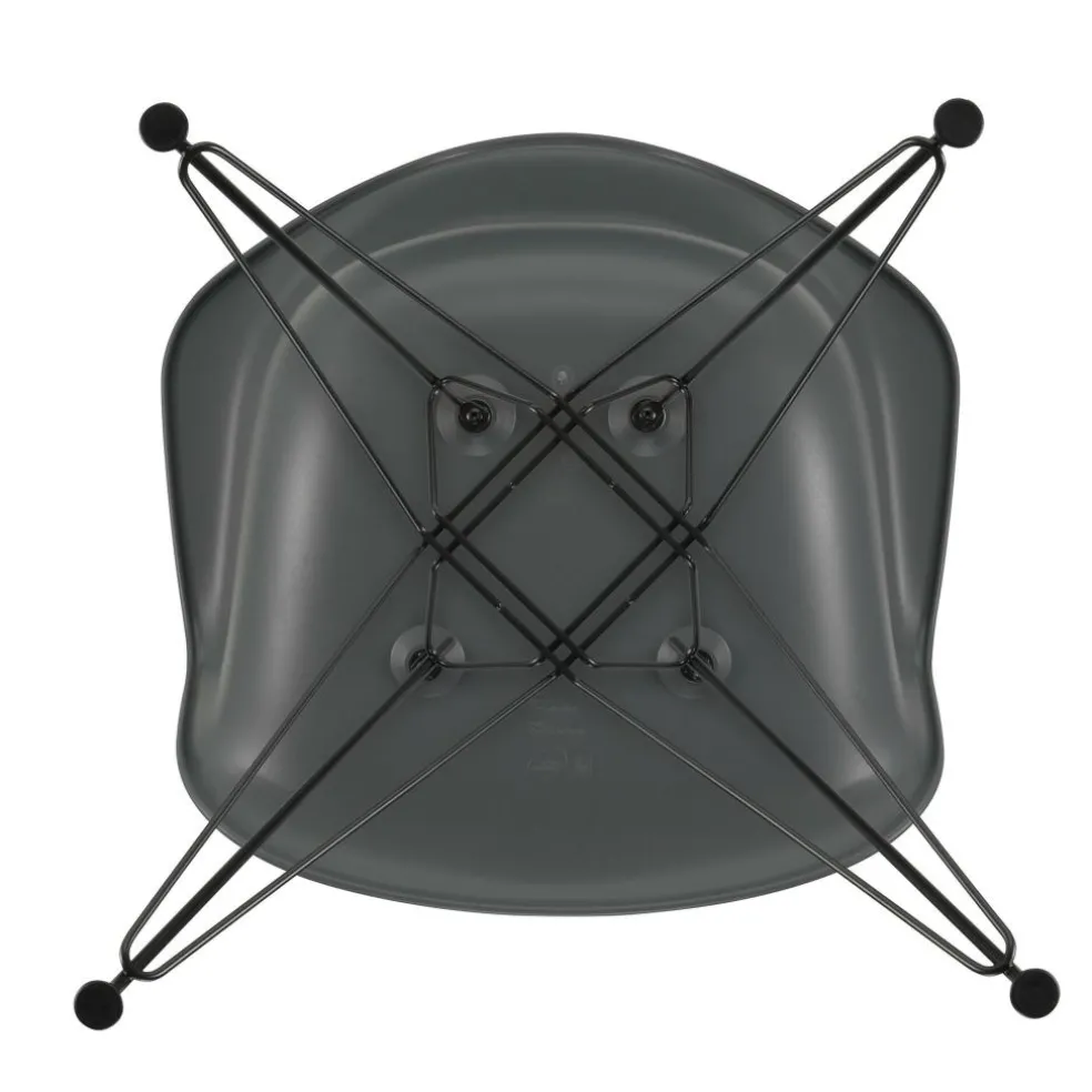 Eames Plastic Armchair DAR RE Gestell schwarz