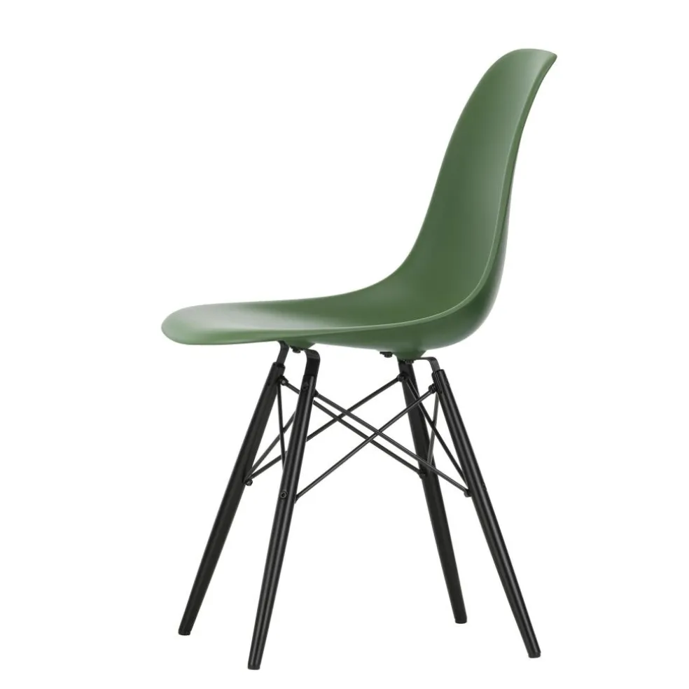Eames Plastic Side Chair DSW RE Ahorn schwarz