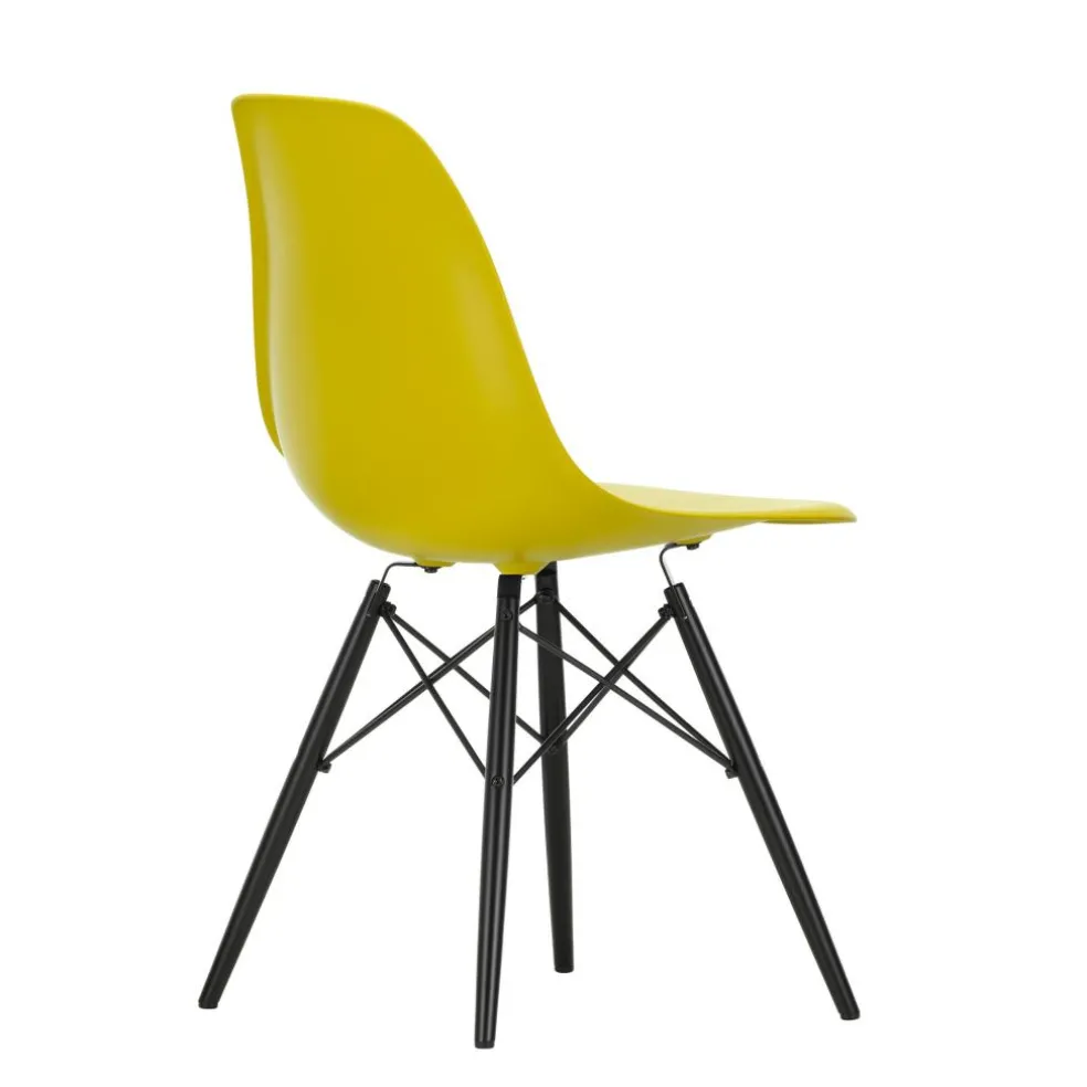 Eames Plastic Side Chair DSW RE Ahorn schwarz