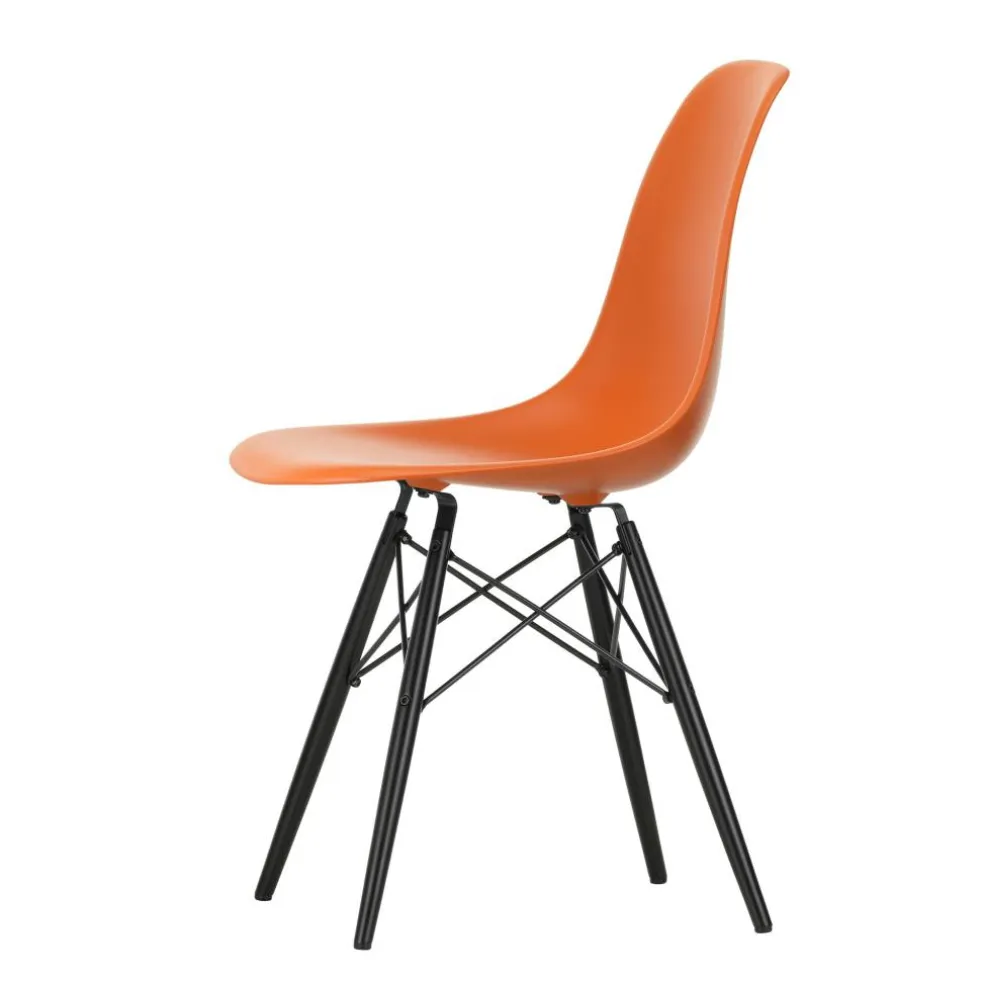 Eames Plastic Side Chair DSW RE Ahorn schwarz