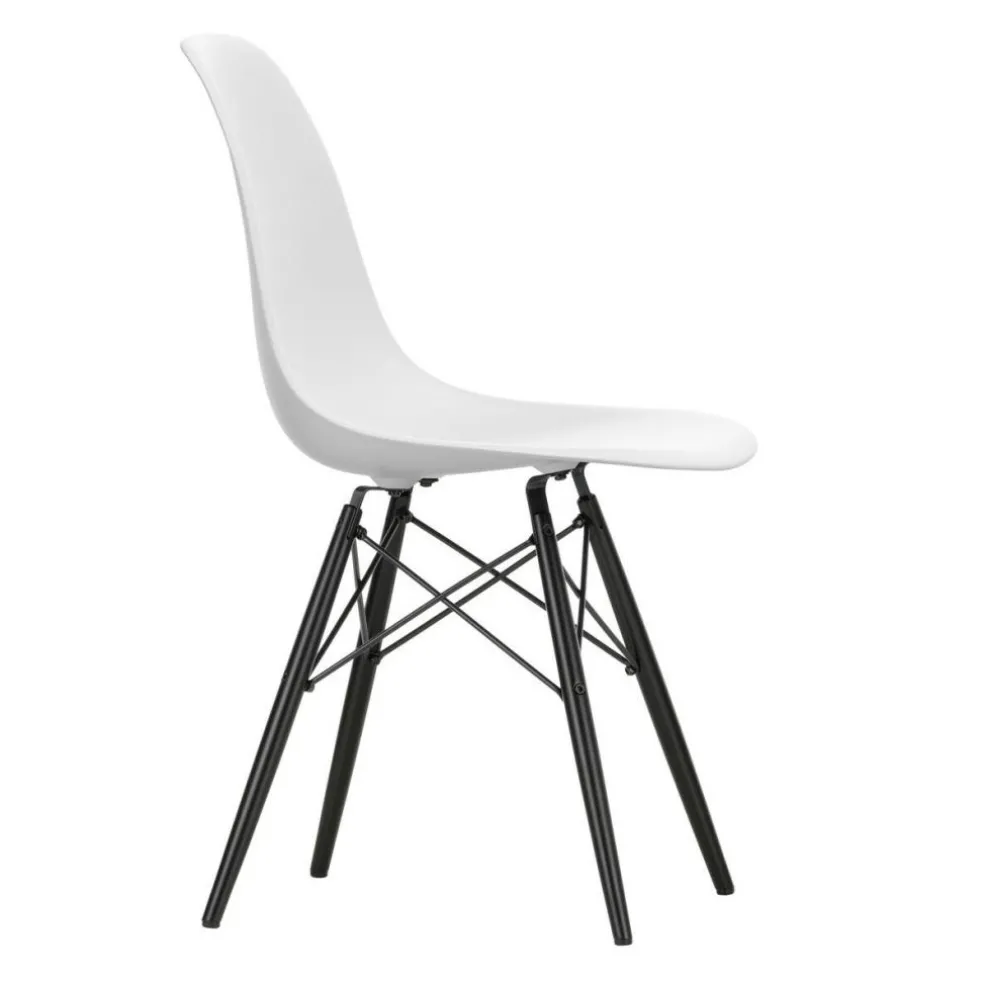 Eames Plastic Side Chair DSW RE Ahorn schwarz