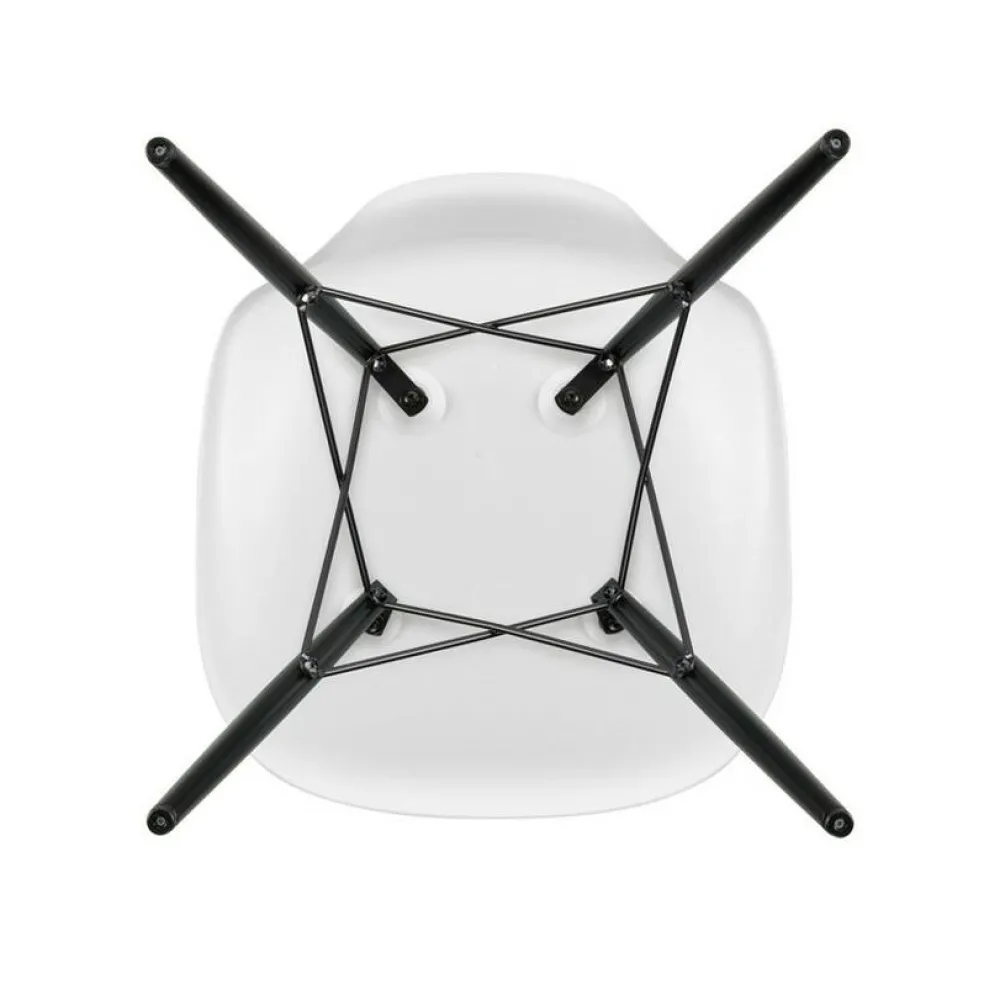 Eames Plastic Side Chair DSW RE Ahorn schwarz