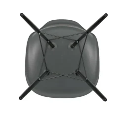 Eames Plastic Side Chair DSW RE Ahorn schwarz