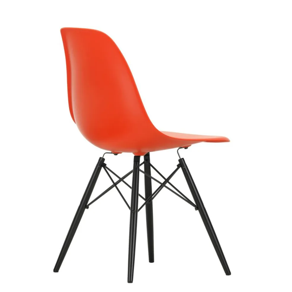 Eames Plastic Side Chair DSW RE Ahorn schwarz