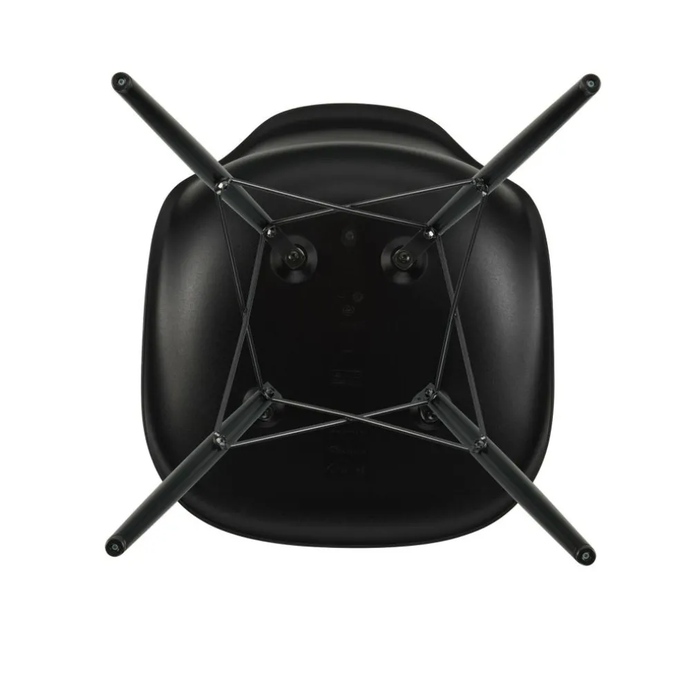 Eames Plastic Side Chair DSW RE Ahorn schwarz
