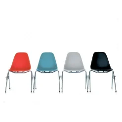 Eames Plastic Side Chair DSS RE Gestell verchromt