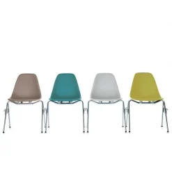 Eames Plastic Side Chair DSS RE Gestell verchromt