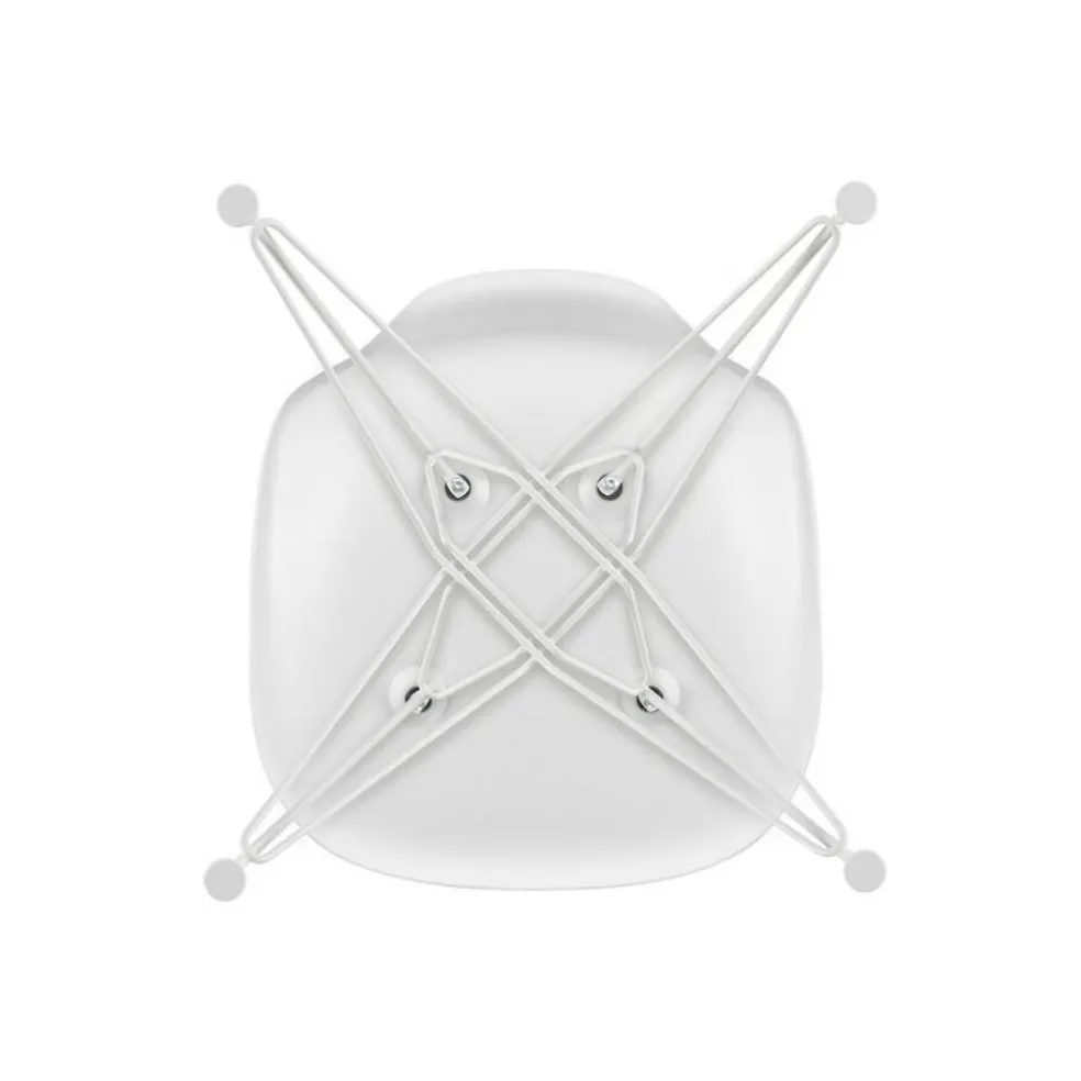 Eames Plastic Side Chair DSR RE Gestell weiß