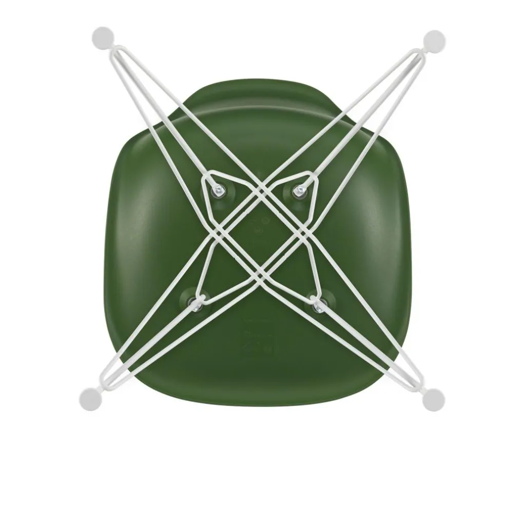 Eames Plastic Side Chair DSR RE Gestell weiß