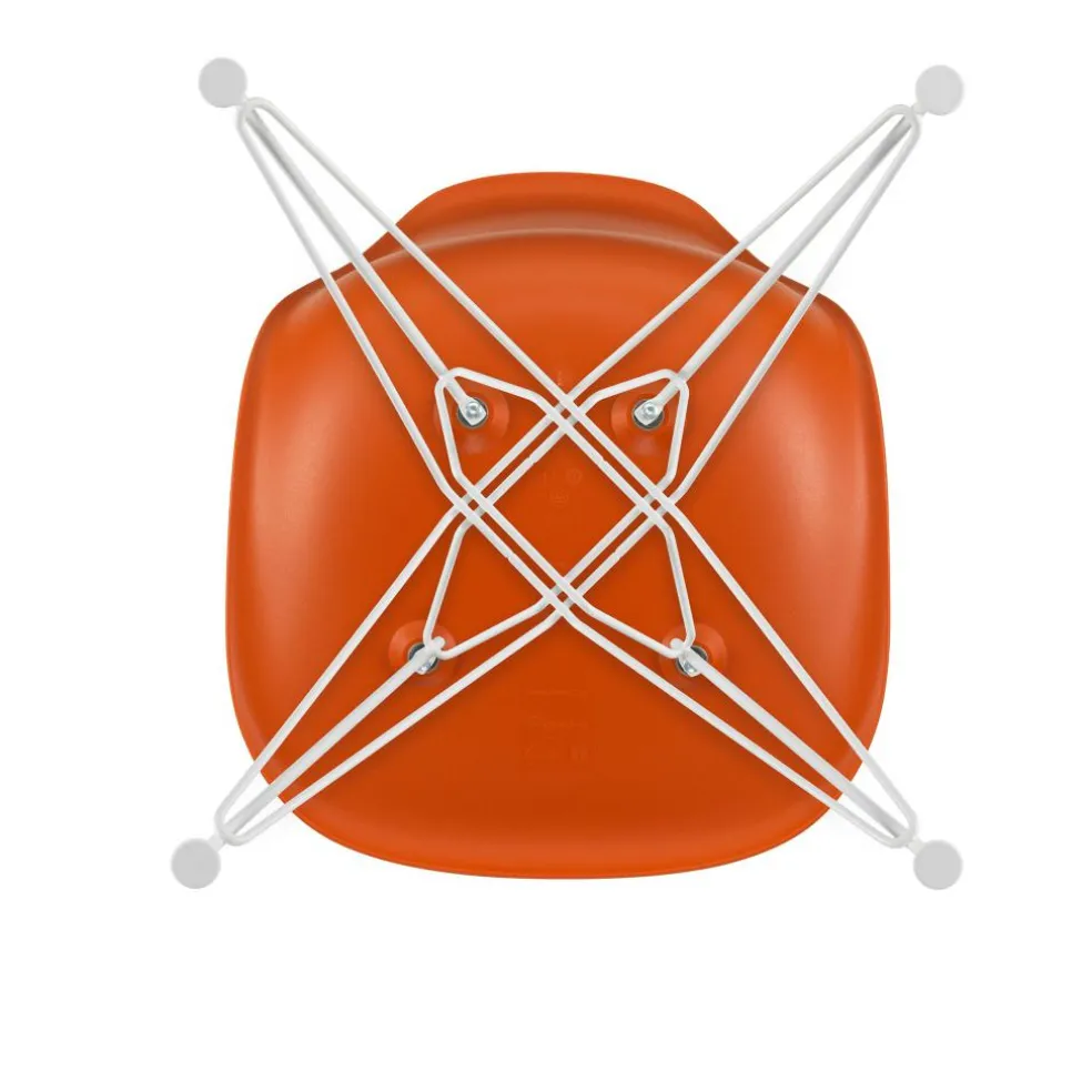 Eames Plastic Side Chair DSR RE Gestell weiß