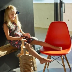 Eames Plastic Side Chair DSW RE Ahorn gelblich