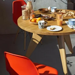 Eames Plastic Side Chair DSW Ahorn gelblich