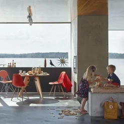 Eames Plastic Side Chair DSW Ahorn gelblich
