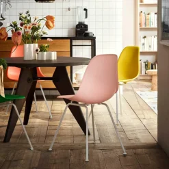 Eames Plastic Side Chair DSX Gestell weiß