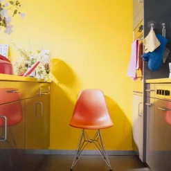 Eames Plastic Side Chair DSR RE verchromt