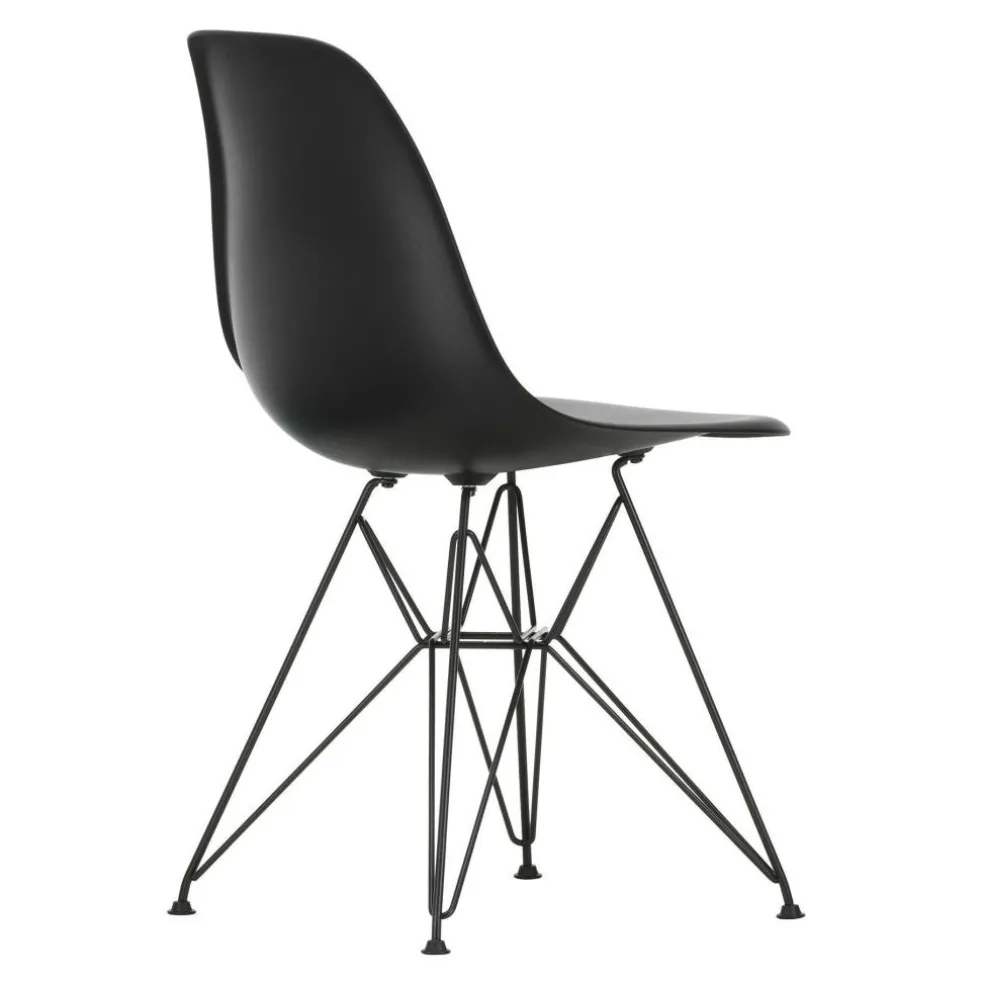Eames Plastic Side Chair DSR RE Gestell schwarz