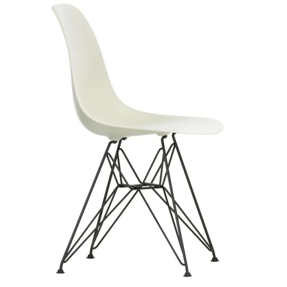 Eames Plastic Side Chair DSR RE Gestell schwarz