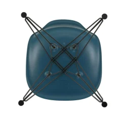 Eames Plastic Side Chair DSR RE Gestell schwarz