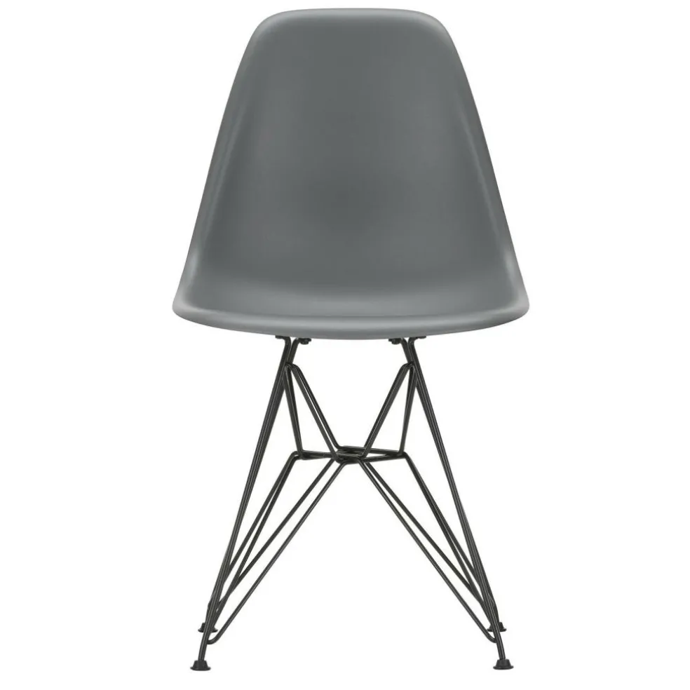 Eames Plastic Side Chair DSR RE Gestell schwarz