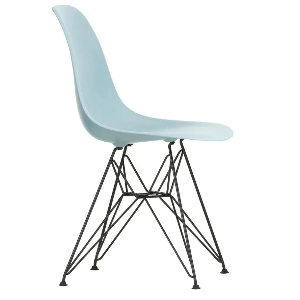 Eames Plastic Side Chair DSR RE Gestell schwarz