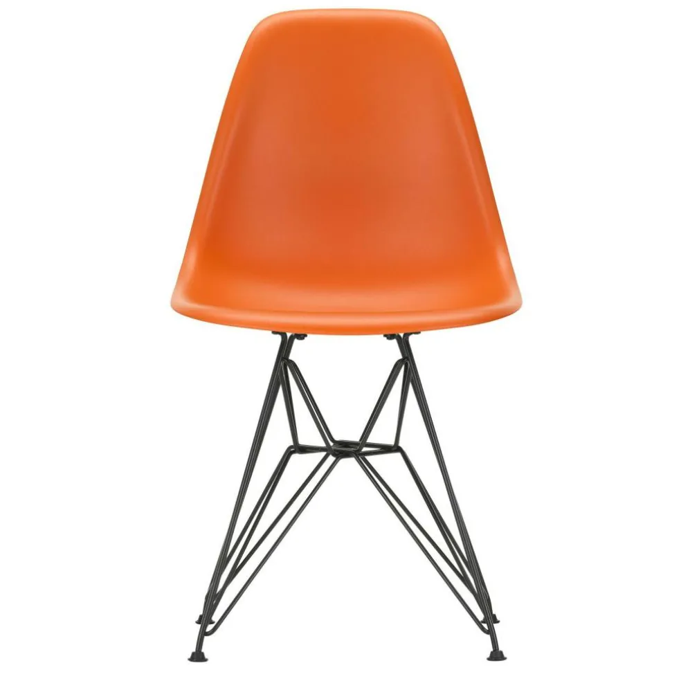 Eames Plastic Side Chair DSR RE Gestell schwarz