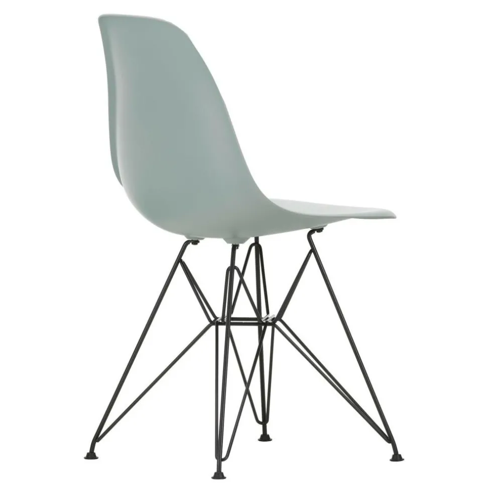 Eames Plastic Side Chair DSR RE Gestell schwarz