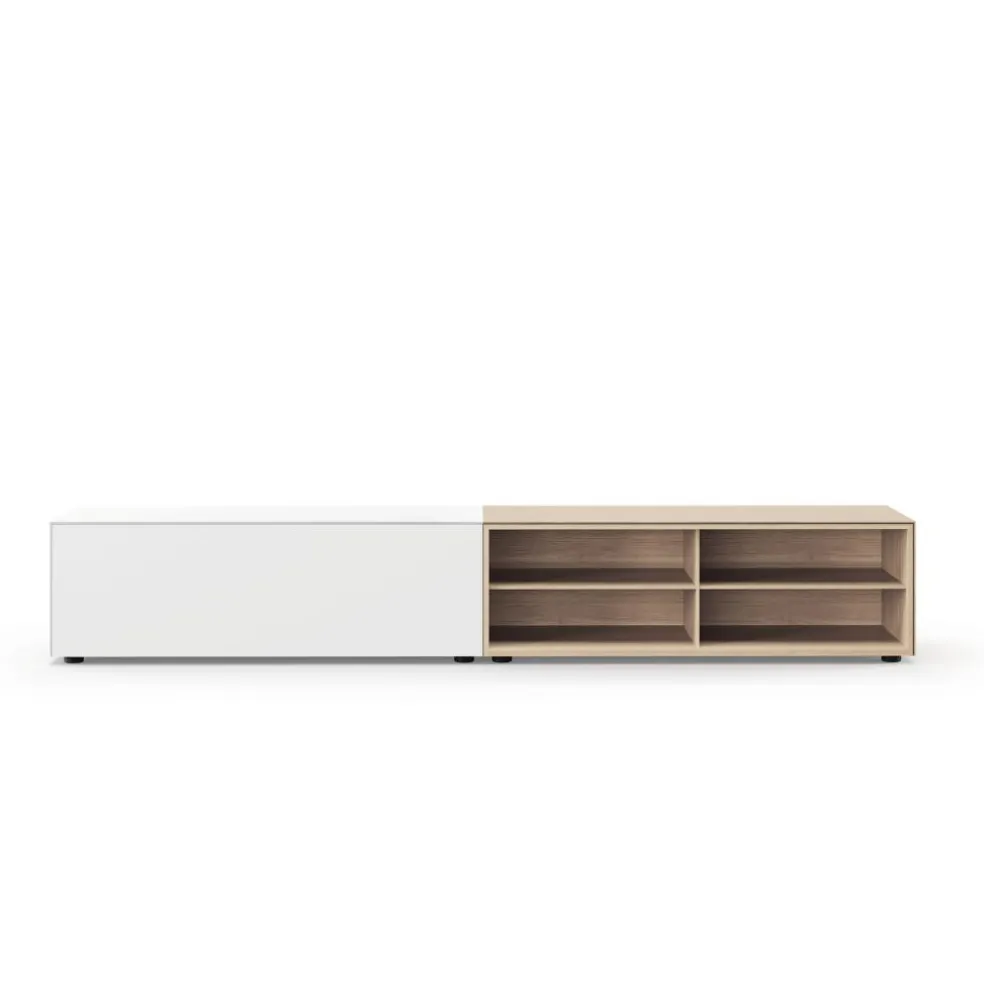 Edit Q Sideboard 241,3x48x50,5cm mit 4 offenen Fächern