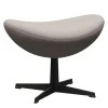 Egg/Das Ei™ Fußhocker Stoff Gestell Warm Graphite