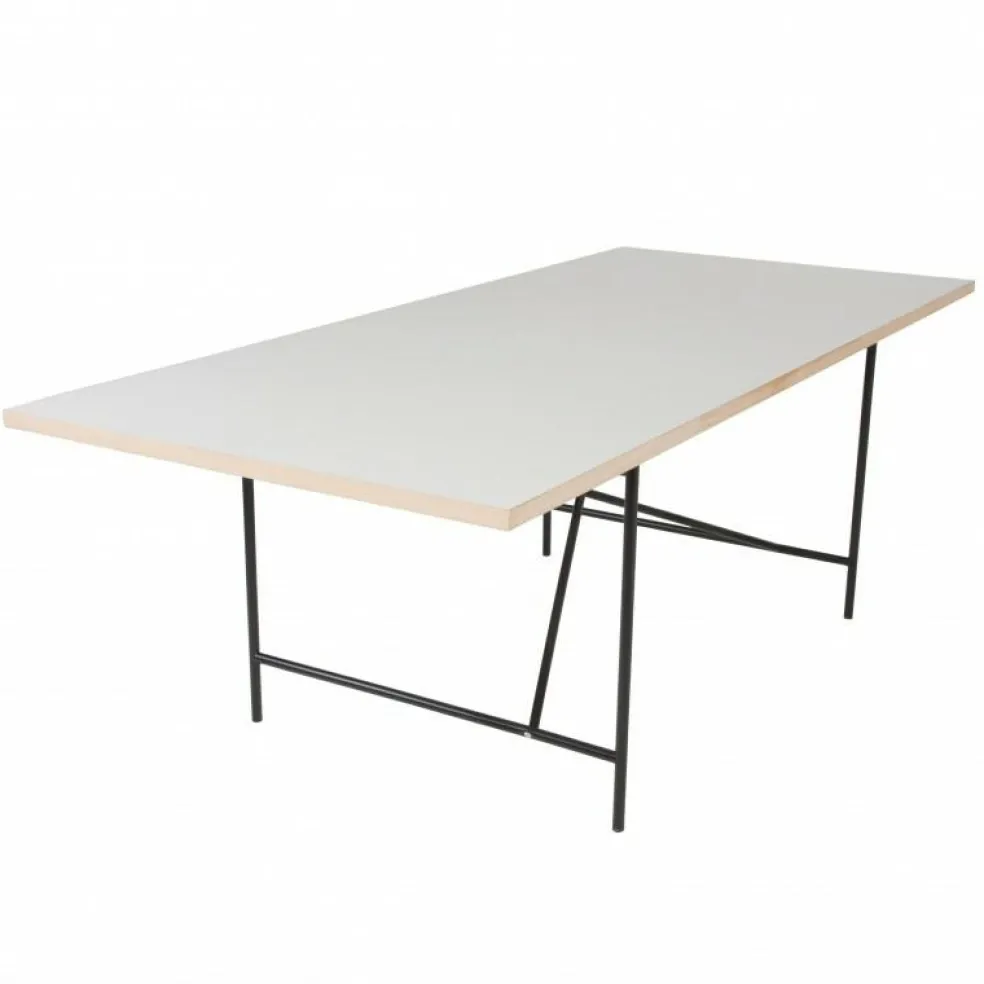 Eiermann 1 Tisch 200x90cm Gestell mittig 110x66x78cm
