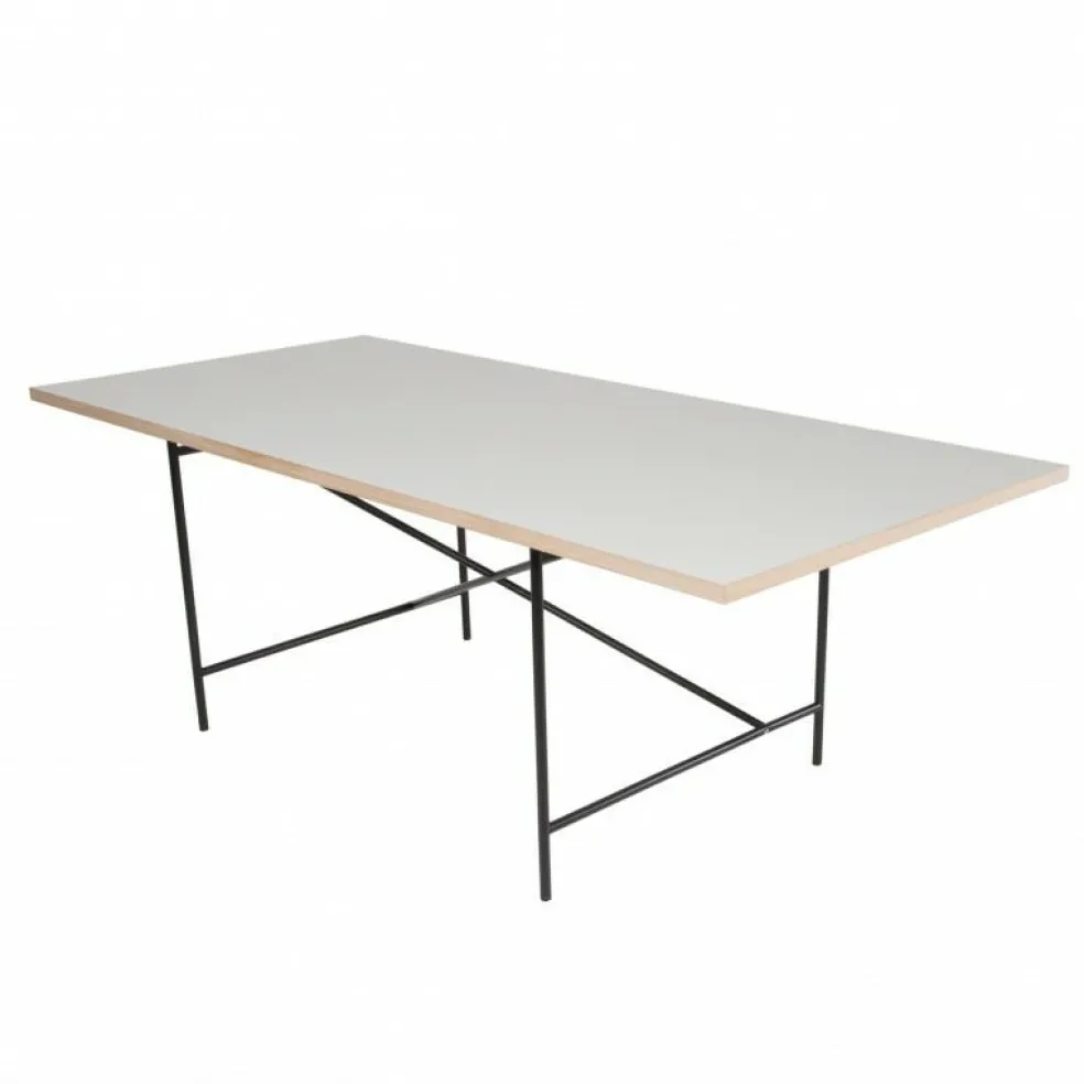 Eiermann 1 Tisch 200x90cm Gestell mittig 110x66x78cm