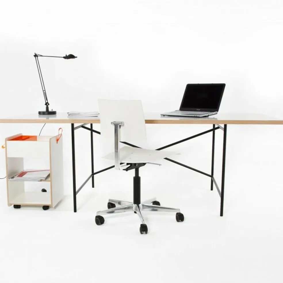 Eiermann 1 Tisch 160x80cm Gestell mittig 110x66x66cm