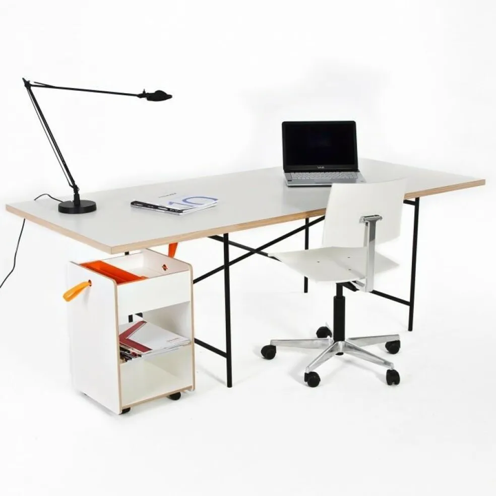 Eiermann 1 Tisch 160x80cm Gestell mittig 110x66x66cm