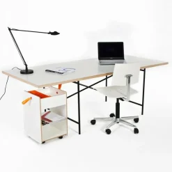 Eiermann 1 Tisch 180x90cm Gestell mittig 110x66x66cm